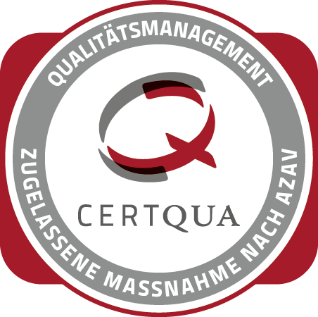 CERTQUA — AZAV-Zeichen für zugelassene Maßnahmen